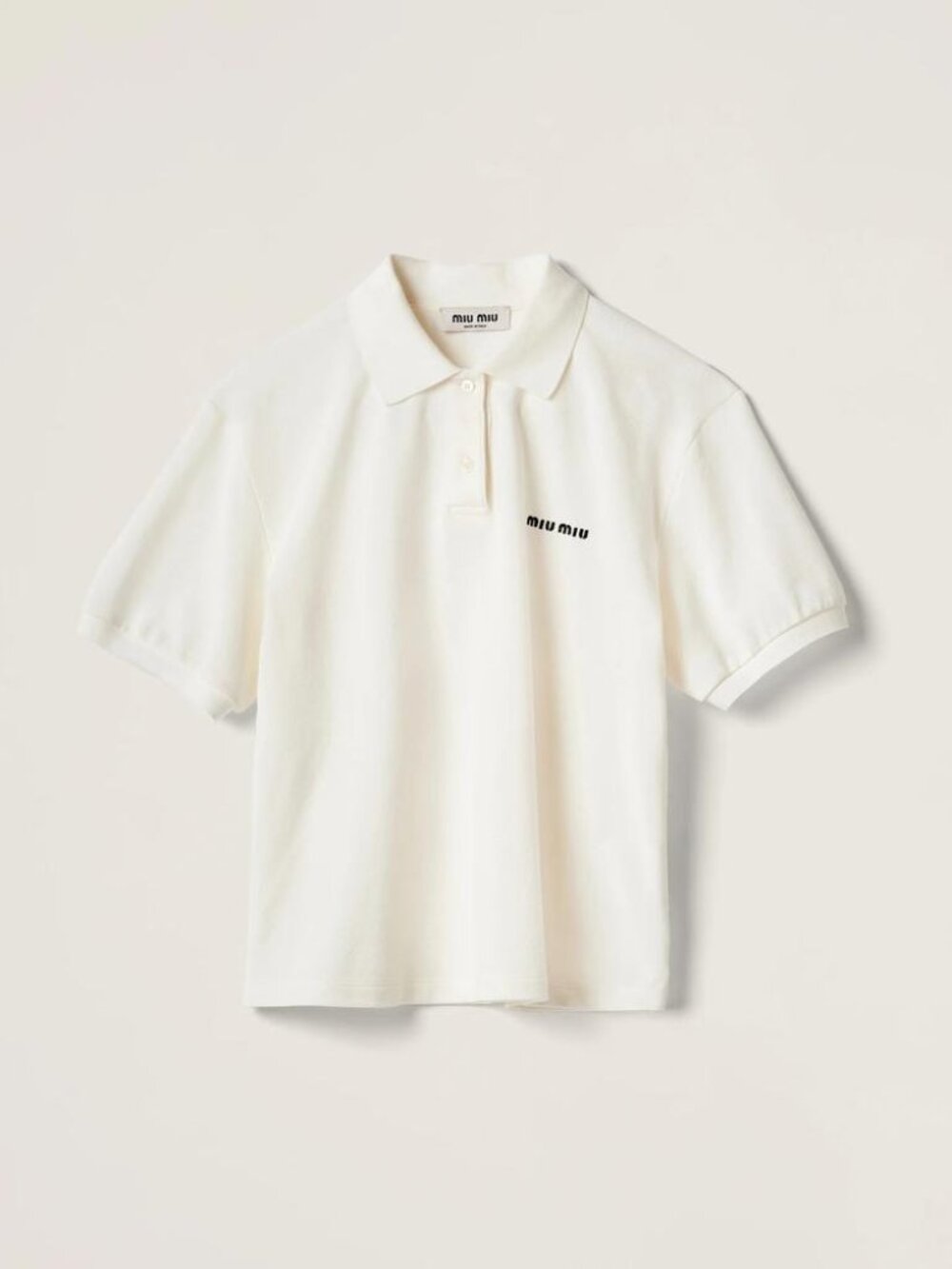 Miu Miu Cotton Polo Shirt With Short Sleeves Tag Size XS Women